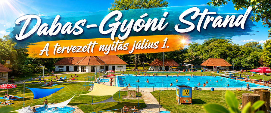 Július 1-től a Dabasi Strandon is hűsölhetünk a nyári kánikulában