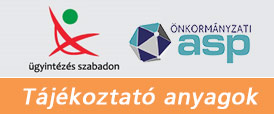 Önkormányzati ASP információs oldal megnyitása nyomógomb